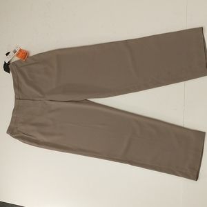 Crepe Dress Pants Finity Studio sz 14 Tan Neutral Beige NWT